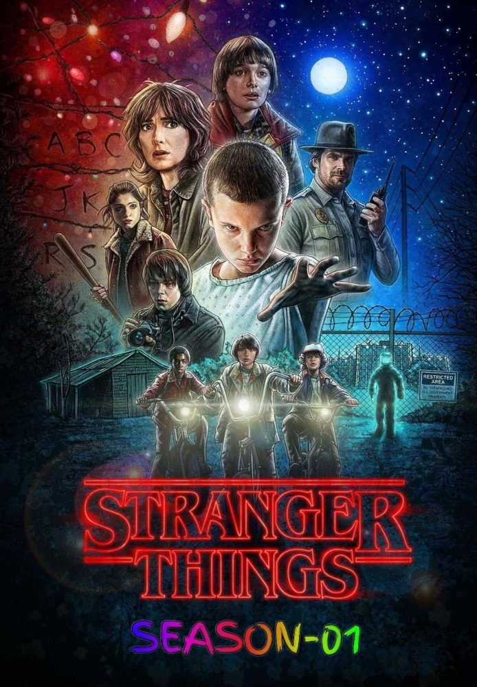Free Stranger Things S01 (2016) (Hindi + English) Dual Audio Completed Web Series BluRay HEVC ESub – FILMY4WEP