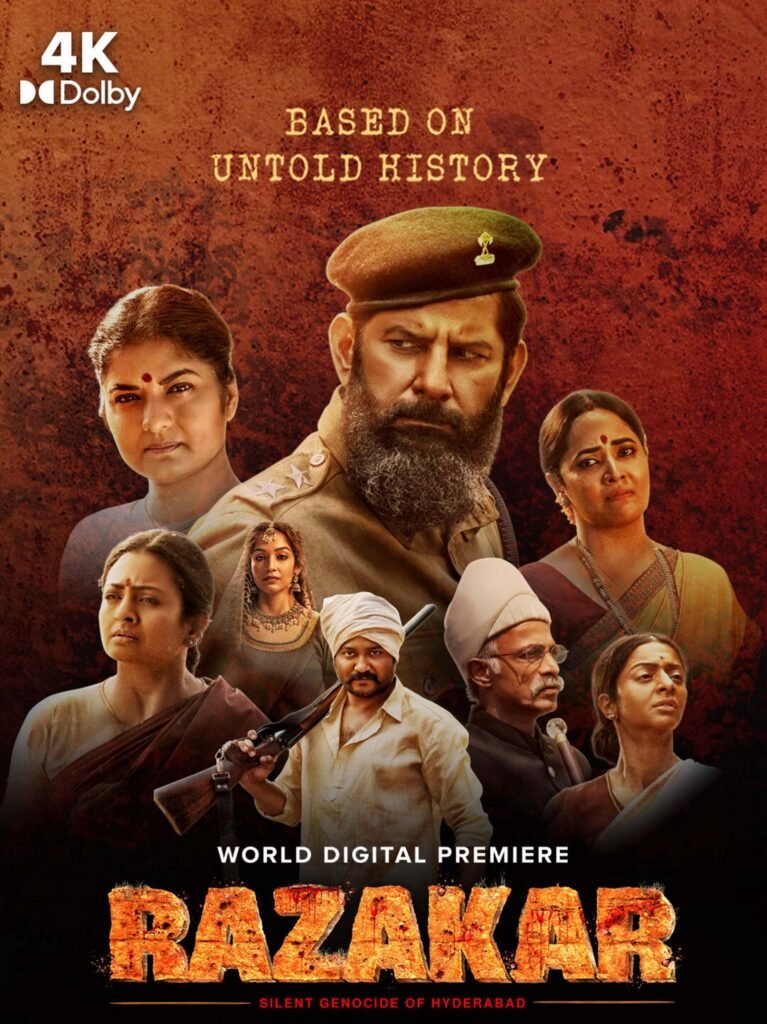 Free Razakar (2024) (Hindi + Telugu) Dual Audio UnCut South Movie HD ESub – FILMY4WEP